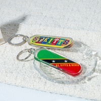 Porte-clés Souvenir Léger en Acrylique Personnalisé avec Photo Numérique et Forme sur Mesure pour Boutiques de Souvenirs Touristiques