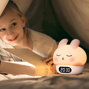 مصباح تنفس Led ضوء ليلي أرنب أرنب سيليكون ضوء ليلي إبداعي لغرفة المعيشة - Product Image 4