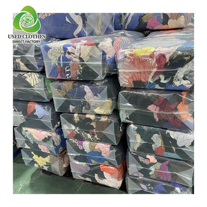 25kg 5Kg Bolsa de trapos Limpiaparabrisas de colores Medias de algodón Trapos Tela Trapo Industrial Multicolor 100% Camiseta De Algodon para máquina - Product Image 1