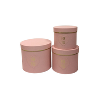 Boîte ronde en carton pour chapeaux, boîtes à cadeaux décoratives rondes en forme de Rose, pour noël, vente en gros, 12 pièces