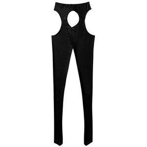 Femmes Évider Ouvert Entrejambe Collants Bas Extensible Jarretelles Collants Bas Sexy Bodystockings - Product Image 4