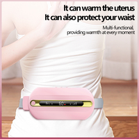 Nouveaux produits 2027 : Ceinture chauffante électrique sans fil à 6 modes de chaleur et 6 modes de massage, chauffe rapide en 3 secondes, grande ceinture abdominale pour soulager les douleurs menstruelles et dorsales