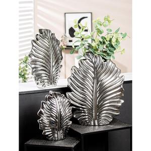 Jarrón de Cerámica Gilde con Diseño de Hojas, 23 cm de Ancho, 30 cm de Alto, Decoración Moderna para el Hogar - Product Image 3