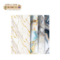 Feuille de PVC UV en marbre à haute brillance 1220x2440mm prix d'usine de panneau imperméable