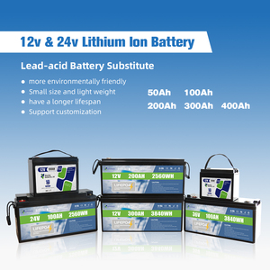 แบตเตอรี่ลิเธียมไอรอนฟอสเฟตพลังงานแสงอาทิตย์ 12V 100Ah-400Ah แบบชาร์จได้ 6000+ รอบการใช้งาน พร้อมระบบ BMS ในตัว รับประกัน 5 ปี สำหรับโซลาร์บ้าน - Product Image 4