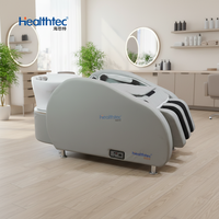 Chaise de shampooing multifonctionnelle pour salon de coiffure, lit de massage pour spa capillaire avec système audio et USB