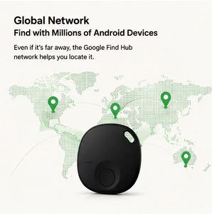 Pencari Kunci Android Smart Tag Kompatibel dengan Google Find Hub Tahan Air IP67