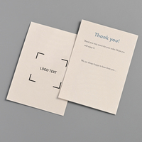 Cartes de Remerciement avec Impression de Logo Personnalisé, Cartes en Papier Blanc 600 G/m², Étiquettes