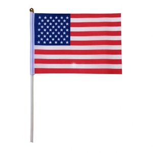 Bandera de Mano QM, Nueva Bandera Publicitaria Personalizada con Impresión, Bandera Rectangular de Poliéster con Cuerda para Agitar, Banderas para Autos - Product Image 1