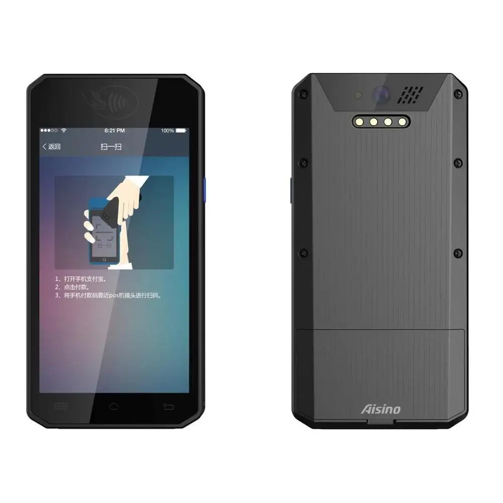 ขายร้อน Aisino A80 Android 7 POS มือถือที่มีหน้าจอสัมผัส4กรัม WIFI
