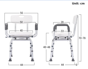 Silla giratoria de <span class=keywords><strong>baño</strong></span> <span class=keywords><strong>para</strong></span> personas mayores, Asiento de <span class=keywords><strong>baño</strong></span> de aluminio de seguridad, cómodo - Product Image 6