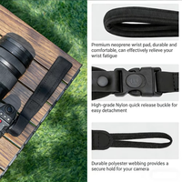 Sangle de poignet pour appareil photo à dégagement rapide, antidérapante, pour appareils photo reflex numériques et hybrides, étanche, antichoc, résistante, avec logo personnalisé