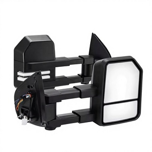 CNDE Nuevos Espejos Retrovisores Manuales Extensibles Negros y Plateados de Alta Gama con 1 Año de Garantía y 100% Probados para Land Cruiser 70-79 - Product Image 1