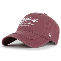 Gorras de béisbol de ala ancha de alta calidad | Unisex, ajuste extra profundo (favorecedor de la cara), gorra de 6 paneles de algodón 100% con bordado