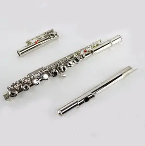 Wit Koper Beginner Muziekinstrument 16 Gesloten Gat Fluit Nikkel-Zilver Volwassen Kinderen Grade Test Spelen C-Tune Fluit