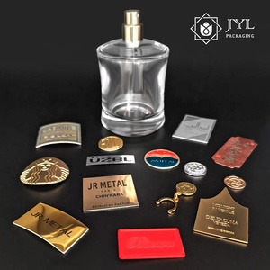 Pegatinas logo lavanda metal aluminio pequeño imán círculo holográfico caja personalizada botella de perfume etiqueta pegatinas personalizadas logo - Product Image 6