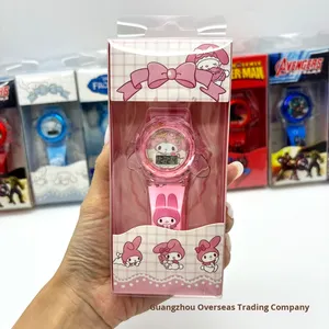 นาฬิกาอิเล็กทรอนิกส์ลายการ์ตูน สายพลาสติกสีสันสดใส นาฬิกาของขวัญสำหรับการค้าต่างประเทศ - Product Image 1