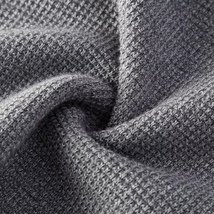 T-<span class=keywords><strong>shirt</strong></span> d'été respirant à manches courtes et col en V coupe ajustée de haute qualité à col Henry à un bouton pour hommes - Product Image 6