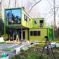 Maison préfabriquée légère en acier 20 pieds préfabriquée emballage plat maison modulaire en conteneur ondulé pour usage domestique