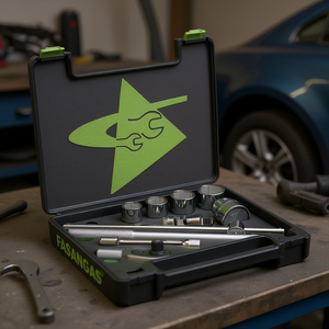 FASANGAS <b>Socket</b> Set 10 Pc Metric <b>Ratchet</b> Tool Kit Automotive Repair - Product Image 3