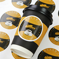 Etiqueta Adhesiva de PVC/PP con Impresión de Logotipo de Marca de Diseño Personalizado BOTU, Etiqueta Impermeable en Rollo para Bolsas, Tazas, Botellas y Bebidas
