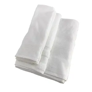工厂供应库存纯棉白色豪华毛巾被毛巾洗澡