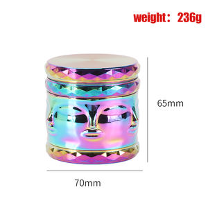 Erliao – moulin à herbes de tabac à 4 couches, design arc-en-ciel, 70mm, vente en gros, logo personnalisé - Product Image 5