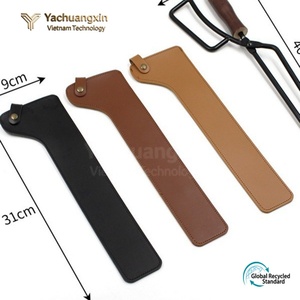 Outdoor Camping <b>Fire</b> Tongs With Wooden Handle And Leather Carry Case For Campfire Use - Product Image 2