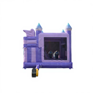 Combo de Brincolín Inflable para Fiestas Infantiles - Diseño de Estrella de K-Pop, Morado y Rosa, Uso Comercial - Product Image 2