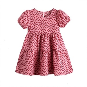 Abbigliamento Estivo per Bambini con Stampa Floreale, Vestito alla <span class=keywords><strong>Moda</strong></span> per Neonati, Abiti per Bambine - Product Image 1
