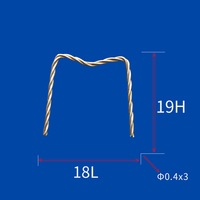 Fil de tungstène torsadé de 0,8 mm, matériau ultra-hautement pur, design torsadé, pureté 99,95 %, pour métallisation sous vide et revêtement par évaporation