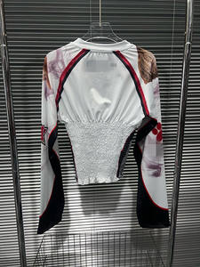 <span class=keywords><strong>T</strong></span>-<span class=keywords><strong>shirt</strong></span> da donna con stampa animalier 2025 abbigliamento estivo con maniche lunghe Usa - Product Image 3