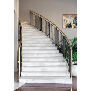Escaleras Curvas Modernas de Mármol para Interiores DB, Escaleras de Hierro Forjado en Espiral, Escaleras de Arco - Product Image 2