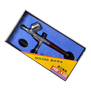 Support pour aérographe HD 130, alimentation par gravité 0,2 mm, double action, vitesse réglable, pour travaux artistiques - Product Image 1