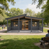 Contenedor Modular Plegable y Expandible de 20 pies, Casa Móvil Moderna, Quiosco o Cafetería Portátil, Diseño Ecológico, Listo para Enviar