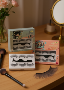 Ciglia Finte Grenobil 600 XLINK in Visone Sintetico, 3 Paia con Fascia in Plastica, Ciglia a Striscia Completa - Product Image 2