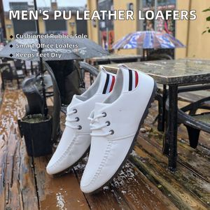 Zapatos de Cuero PU de Alta Calidad para Hombre, Ligeros, Impermeables, Casuales, Formales, de Vestir, para Primavera, Verano y Otoño - Product Image 2