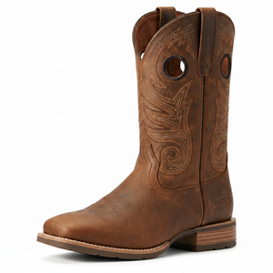 Bottes de <span class=keywords><strong>cowboy</strong></span> occidentales mi-mollet en cuir véritable PALITUTU, à bout carré, antidérapantes, à enfiler, personnalisables en gros, unisexe - Product Image 1