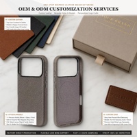 Étui de téléphone en cuir pleine fleur de qualité supérieure pour iPhone 18 Pro Max, étui intégral pour Airpods Pro 3, porte-cartes en cuir