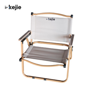 เก้าอี้พับอลูมิเนียมแบบพกพา Kejie Modern สำหรับตั้งแคมป์กลางแจ้ง รับน้ำหนักได้ 250 ปอนด์ ผ้า Oxford เหมาะสำหรับสวนและชายหาด - Product Image 1