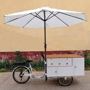 עגלת מזון אופניים חשמליים למפעלי חטיפים ומפעלי עיבוד ירקות כולל דוכן נקניקיות - Product Image 2