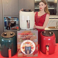 Manufaktur kualitas tinggi desain baru penjualan laris 4,0l 4,5l 6,5l 8l penggorengan udara retro rumah tangga untuk peralatan rumah tangga