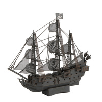 Rompecabezas de Papel 3D de Barco Pirata, Exquisito, de la Fábrica CUPUZ, Juguetes Educativos y Juegos