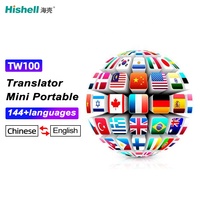 TW100 AI Traducteur automatique en temps réel Écouteurs 144 langues 4 modes de traduction Traduction mutuelle intra-auriculaire Différents scénarios