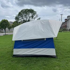Tente de voiture 240x240x200cm en tissu Oxford bleu et blanc, imperméable, pare-soleil, pour coffre de SUV, camping, voyage en plein air - Product Image 3