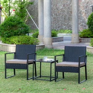 Muebles de Jardín Metálicos Modernos de Alta Calidad, Conjunto de Mesa y Sillas para Exteriores, para Sala de Estar y Comedor, con opción de pago a plazos - Product Image 3