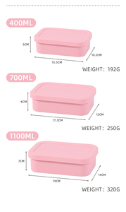 <span class=keywords><strong>New</strong></span> <span class=keywords><strong>Arrival</strong></span> Round 3 kích thước kín lò vi sóng lưu trữ nhà bếp Silicone Hộp Đựng Thức Ăn BPA free xách tay Bento Hộp Ăn Trưa cho trẻ em - Product Image 3