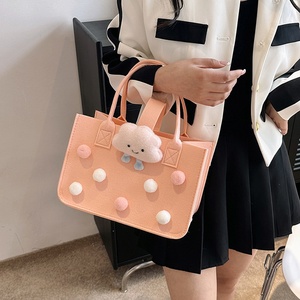 Bolso <span class=keywords><strong>de</strong></span> Fieltro con Diseño <span class=keywords><strong>de</strong></span> Dibujos Animados para Niños, Bolso <span class=keywords><strong>de</strong></span> Mano Pequeño y Bonito, Caja <span class=keywords><strong>de</strong></span> Recuerdos, Regalo, <span class=keywords><strong>Dos</strong></span> Aberturas, Gran Capacidad - Product Image 4