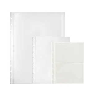 Customized good quality Transparent discbound inner refill pocket for planner and photo album diy sticker book