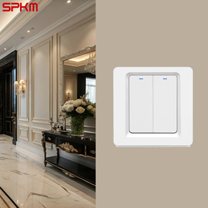 EU/UK tiêu chuẩn Electric Ware 2 Gang thời gian ứng dụng điều khiển Kết nối <span class=keywords><strong>Wifi</strong></span> tường chuyển đổi EU/UK đơn/Zero lửa tuya sản phẩm nhà thông minh - Product Image 6